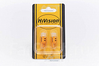 Лампа светодиодная "HiVision" T10 2700K 3W 100Lm Orange 2шт