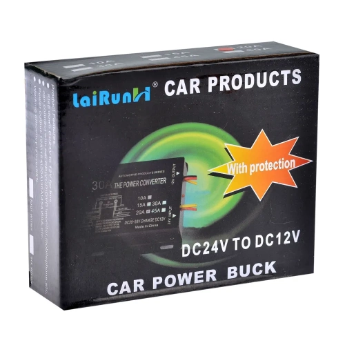 Преобразователь напряжения - инвертор LaiRun 24v-12v 20A