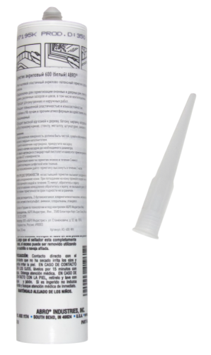 ABRO MASTERS герметик акриловый 600 (белый)