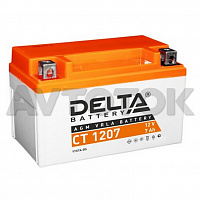 Аккумулятор Delta CT1207 емк.7А/ч; п.т.105А
