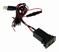 USB разъем в штатную заглушку для Suzuki (USB зардка+ Аудио)