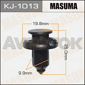 Клипса автомобильная (автокрепёж) Masuma 1013-KJ