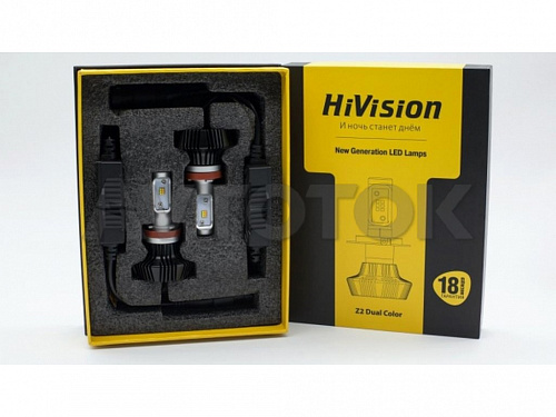 Лампа светодиодная "HiVision" Headlight Z2 Dual Color  (H11/3000/6000K)