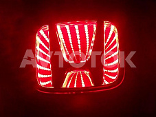 LED ХРОМ 3D Логотип Honda красный цвет