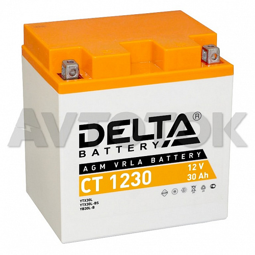 Аккумулятор Delta CT1230 емк.30А/ч; п.т.300А