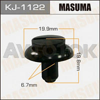 Клипса автомобильная (автокрепёж) Masuma 1122-KJ