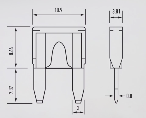 Abro masters 20А предохранитель флажковый