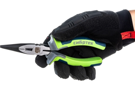 Длинногубцы СИБРТЕХ 180мм трехкомпонентные рукоятки