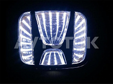 LED ХРОМ 3D Логотип Honda белый цвет