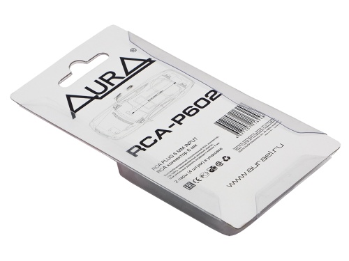 Aura RCA-P602 RCA коннектор, 6 мм вход, (4 шт)