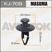 Клипса автомобильная (автокрепёж) Masuma 709-KJ