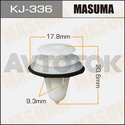 Клипса автомобильная (автокрепёж) Masuma 336-KJ