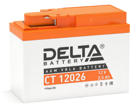 Аккумулятор Delta CT12026 2,5Ач 45А