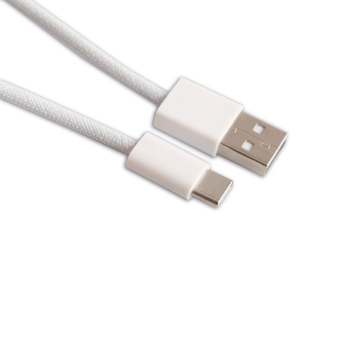 FQ кабель EnZo USB 2.0 Type-A USB Type-C плетеный белый 1м AС15-BB1