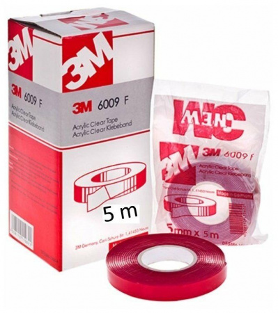 Скотч двусторонний "3M" 15мм x 2,5 м (прозрачный) , картонная упаковка 48139