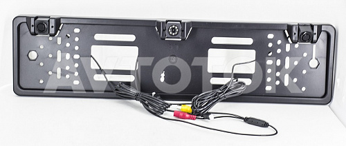Камера заднего вида в рамке номера с парктроником JX-9488B