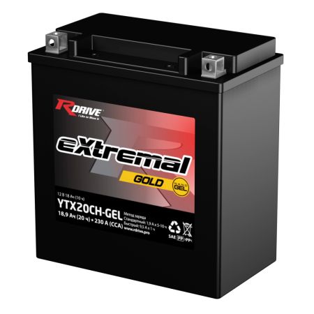 Аккумулятор Rdrive eXtremal Gold YTX20CH-GEL