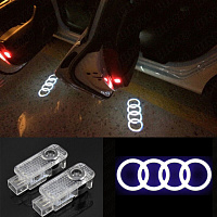LED подсветка в дверь Audi штатная Q3, Q5, Q7