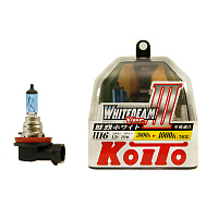 Лампа Koito Whitebeam H16 12V 19W 4000K (комплект 2 шт.) P0749W