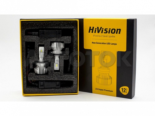 Лампа светодиодная "HiVision" Headlight Z3 Super Premium (HB4/9006, 6000k)