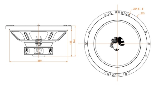 DL Audio Piranha 12 сабвуфер