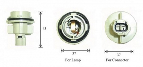 Разъем для лампы дополнительного освещения G18 BA15s