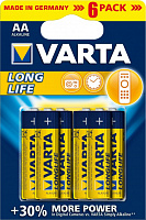Батарейки Varta Long Life 4+2 AA 6 шт