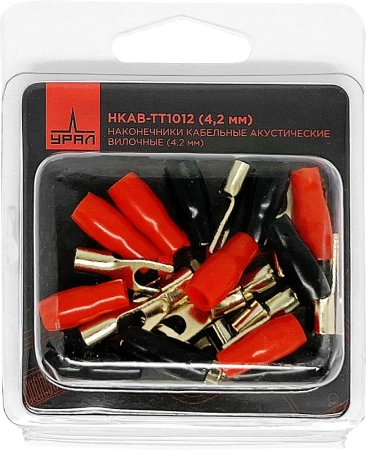 URAL НКАВ-ТТ1012 обжимная клемма (u-образная, типа «вилка») для акустического кабеля (4,2ММ)