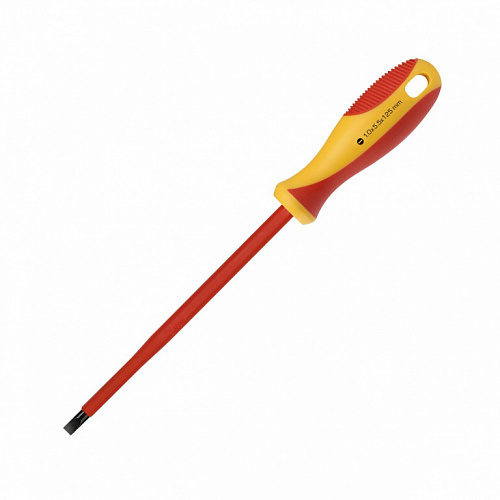 Отвёртка шлицевая Smartbuy Tools SL5.5*125 до 1000В VDE прорезиненная ручка