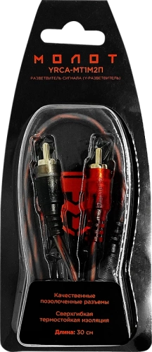 Фото ural yrca-мт1м2п кабель y-разветвитель rca Ural YRCA-МТ1М2П кабель Y-разветвитель RCA