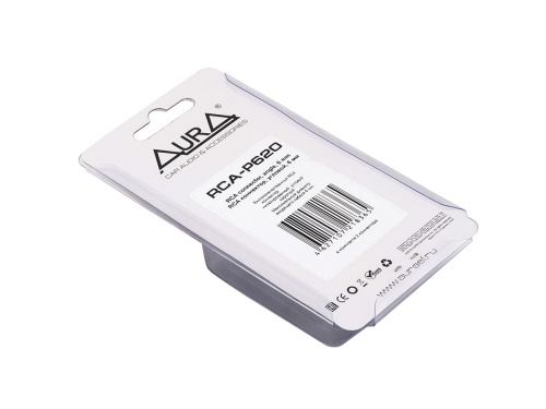 Aura RCA-P620 RCA коннектор угловой, 6 мм вход, (2 шт)