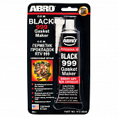 Герметик ABRO MASTERS 999 прокладок силиконовый (чёрный) 85г