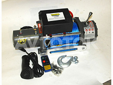 Лебёдка электрическая Electric Winch модель 12000 (Running Man) + трос синтетика 12х22