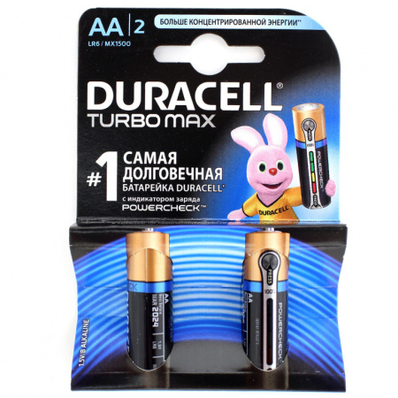 Батарейка DURACELL TURBO MAX AA 2шт.