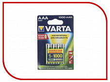 Аккумуляторы Varta AAA 1000mAh 4 штуки