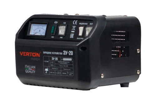 Фото зарядное устройство verton energy (300вт.12/24в.20-200ач) зу-20 Зарядное устройство VERTON Energy (300Вт.12/24В.20-200Ач) ЗУ-20
