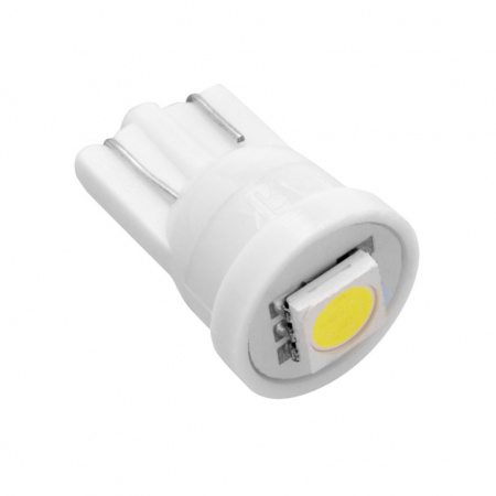 Лампа светодиодная Т10 (W2,1*9,5d) белая, 10SMD диодов б/ц ЛУЧ