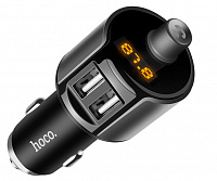 FM модулятор "Hoco" с блютуз и зарядкой USB X-10