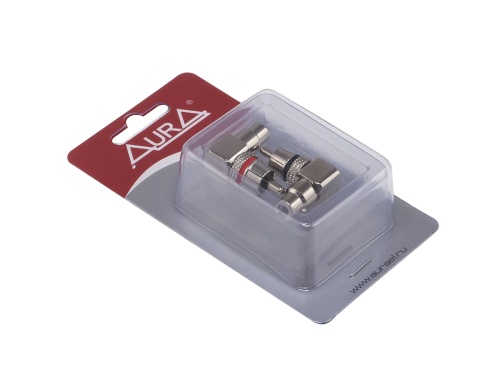 Aura RCA-P620 RCA коннектор угловой, 6 мм вход, (2 шт)