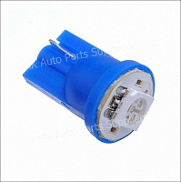 Светодиодная лампа 12V Т10 (W2,1*9,5d) голубая, 5 SMD 5050 диодов без цоколя