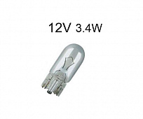 Лампа Koito 12V 3.4W - без цоколя T10 WY5W Блистер