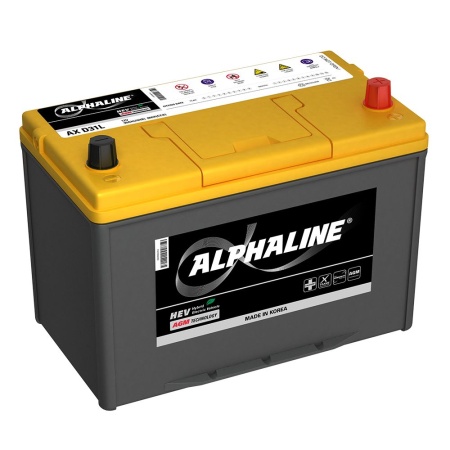 Alphaline AGM AX S115D31L 90Ач 800a аккумулятор автомобильный