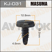Клипса автомобильная (автокрепёж) Masuma 031-KJ