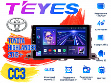 Штатная магнитола Toyota Highlander (2013+) TEYES CC3 DSP Android