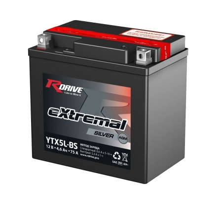 Аккумулятор Rdrive eXtremal Silver YTX5L-BS 4 а/ч п.т.70а