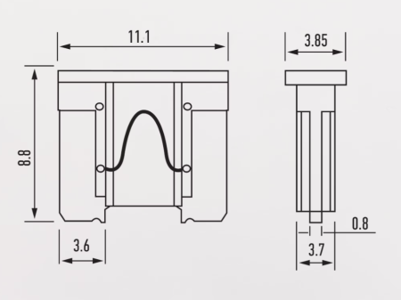 Abro masters 15А (micro) предохранитель флажковый