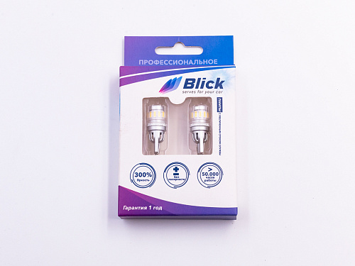 Лампа светодиодная Blick T10(w5w)-2FT13-W белый 2шт