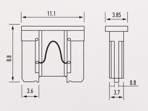 Abro masters 15А (micro) предохранитель флажковый