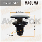 Клипса автомобильная (автокрепёж) Masuma 652-KJ