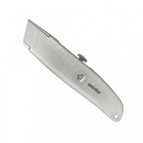 Нож строительный Smartbuy Tools трапецевидное лезвие, алюм. порошковый корпус